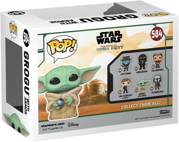 Funko POP!  Grogu w/armor #584 Star Wars: Book of Boba Fett - immagine 4